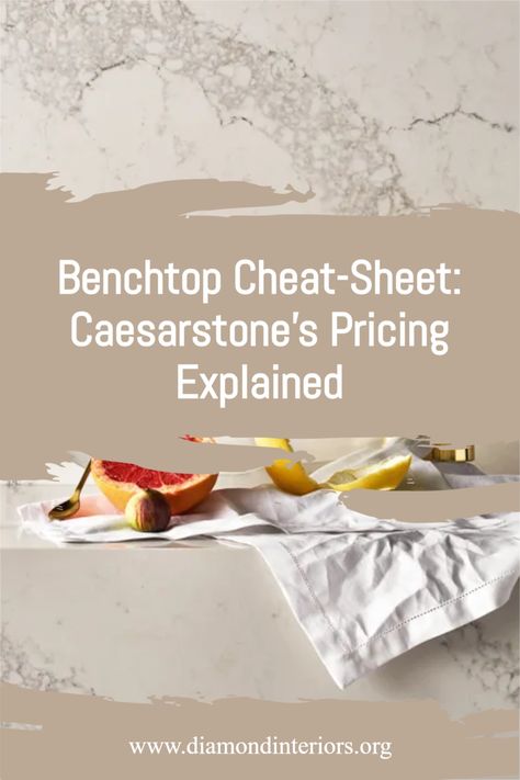 Using our handy guide, you can create a realistic budget for your new Caesarstone kitchen benchtop! Adamina Caesarstone Kitchen, Kitchen Benchtops Stone, Resin Benchtop, Kitchen Benchtops Ideas, Stone Benchtop Kitchen, Benchtops Kitchen, Cement Kitchen, Realistic Budget, Caesarstone Kitchen