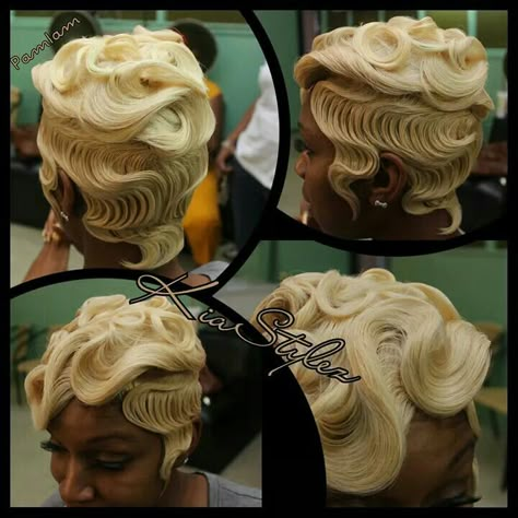 Love this ;) Hollywood Glamour Hair, Homemade Hair Dye, Hair Baddie, Attractive Hairstyles, Finger Waves Short Hair, Relaxed Hairstyles, Short Relaxed Hairstyles, Finger Wave Hair, Finger Wave