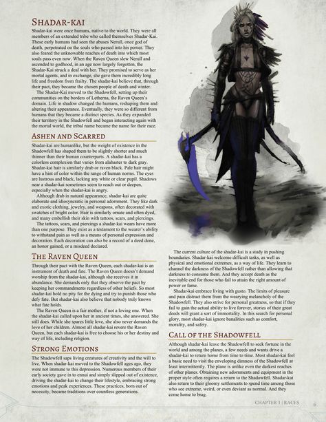 Elf Subraces Dnd, Shader Kai Dnd, Shader Kai, Shadar Kai Dnd, Dnd 5e Races, Homebrew 5e, 5e Races, Shadar Kai, Dungeons And Dragons Races