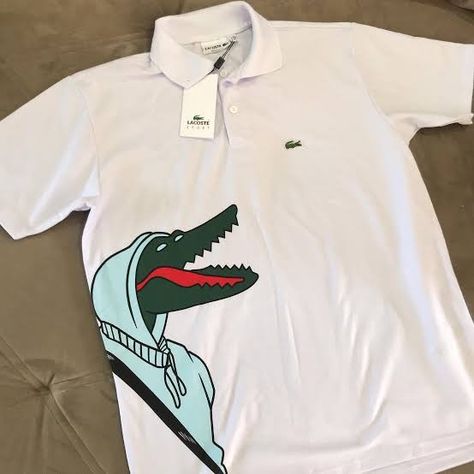 Lacoste Outfit, Mens Outfits Dressy, Camisa Lacoste, Streetwear Wallpaper, Drake Rapper, Ugly Outfits, Lacoste T Shirt, Big Men Fashion, Y2k Accessories