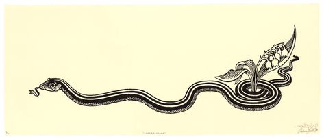 "Garter Snake" Garden Snake Drawing, Folk Art Snake Tattoo, Gardner Snake Tattoo, Gardener Snake Tattoo, Garter Snake Drawing, Garter Snake Tattoo, Gardner Snake, Woodland Doodles, Snake Border