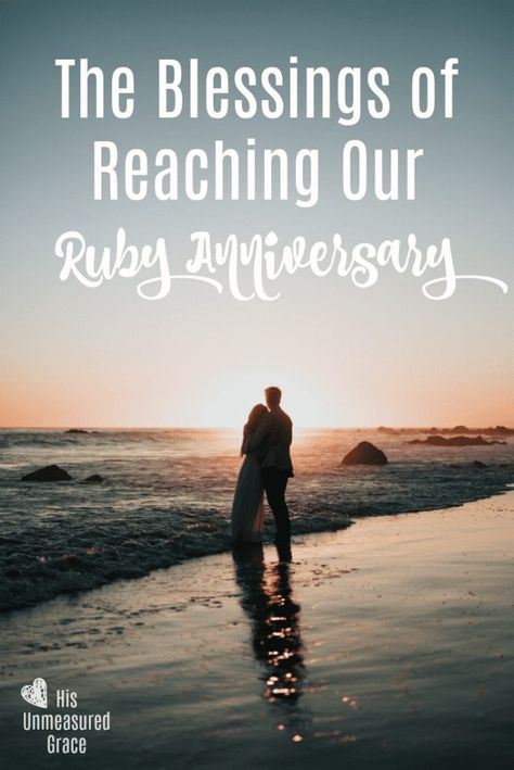 Being married 40 years is uncommon and a blessing that few experience! Be encouraged through your rough days because we reached our ruby anniversary. #HisunmeasuredGrace #marriage #ruby #anniversary Happy Anniversary 40 Years Marriage, Anniversary Blessings, Affirmations For Marriage, Sinner Saved By Grace, 40 Year Anniversary, Healthier Relationship, Praying For Your Husband, Marriage Advice Quotes, Ruby Anniversary