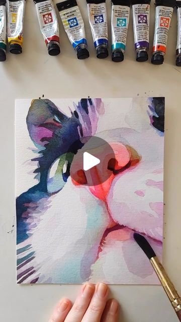 45K views · 3.8K likes | WATERCOLOR DAILY ⭐ online art gallery on Instagram: "Are you CAT or DOG lover? Artist @doggodrawings_ 😻  More watercolor inspiration on @watercolor_daily" Abstract Watercolor Dog Painting, Ellie Art, Pop Art Pet Portraits, Dog Watercolor Painting, Pet Portrait Paintings, Painting Animals, Painting References, Pop Art Animals, Portraits Art