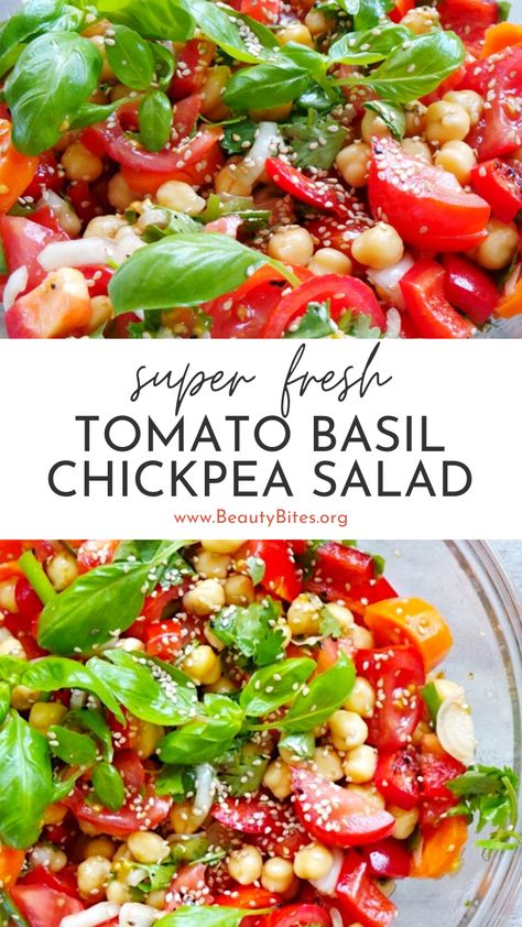 Chickpea Salad Vegan, Mediterranean Recipes Healthy, Mediterranean Diet Recipes Dinners, Beauty Bites, Salad For Lunch, Gluten Free Meal Plan, Easy Mediterranean Diet Recipes, Salad Vegan, Lunch Idea