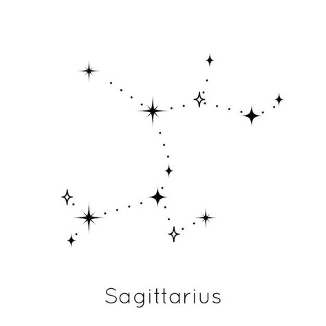 Sagittarius Star Tattoo Zodiac Constellations, Sagittarius Celestial Tattoo, Sagittarius Tattoo Star Sign, Saggitarius Star Constellation Tattoo, Saggitarius Tattoo Designs, Saggitarius Star Constellation, Constellation Tattoos Sagittarius, Archer Constellation Tattoo, Constellation Sagittarius Tattoo