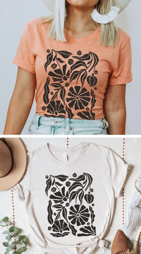 #FarmAnimalTees #ChickenLoversGift #FunnyChickenShirt #BlockPrintedShirt #FloralTShirt #VintageBotanical #CelestialTee #HumorousTees #GraphicTees #NatureInspiredFashion #AnimalLoversApparel #WhimsicalTees #BotanicalFashion #UniqueGraphicShirts #CasualChicTees Matisse Aesthetic, Botanical Tshirt, Botanical Fashion, Nature Inspired Fashion, Tshirt For Women, Retro Love, Chicken Shirts, Hippie Love, Retro T Shirt