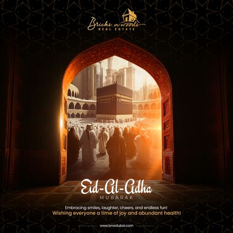 EID Mubarak ☪️ ✨May the blessings of Eid Al Adha illuminate your life with joy, peace, and prosperity. ✨As we celebrate this auspicious occasion, let us remember the spirit of sacrifice and devotion that Eid Al Adha represents. ✨ #EidMubarak #UAE #Dubai #BnwDubai #eidshopping #UnitedArabEmirates #dxbluxury #dxblife #dubailuxury #dubairealestate #dubailifestyle #dubaibusiness #burjkhalifa #burjkhalifa #businessindubai #beachlife #dubaiexpo #eidaladha #burjalarab #palmjumeirah #festivalvibes #eid Eid Mubarak Real Estate, Eid Adha Design, Eid Al Adha Mubarak Design, Eid Adha Mubarak Design, Eid Al Adha Poster, Eid Al Adha Design, Ramadhan Poster, Bakri Eid, Islamic Year