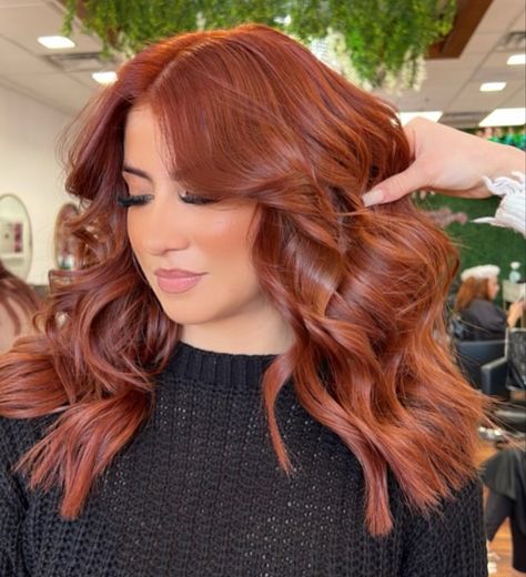 Joico Color Intensity, Highlights Babylights, Light Auburn Hair, Cheveux Oranges, Mahogany Hair, Rambut Brunette, Joico Color, Hair Color Underneath, Red Hair Inspo