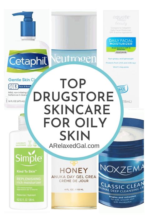 When it comes to having oily skin I've discovered I can't just use anything on my skin but I don't have to pay a lot for them. I can find everything I need at the drugstore or Walmart. Check out my list of the top 9 oily skincare products at Walmart. | A Relaxed Gal Budget Skincare, Products For Oily Skin, Budget Makeup, Oily Skincare, Skincare For Oily Skin, Tips For Oily Skin, Oily Skin Care Routine, Daily Facial Cleanser, Drugstore Skincare