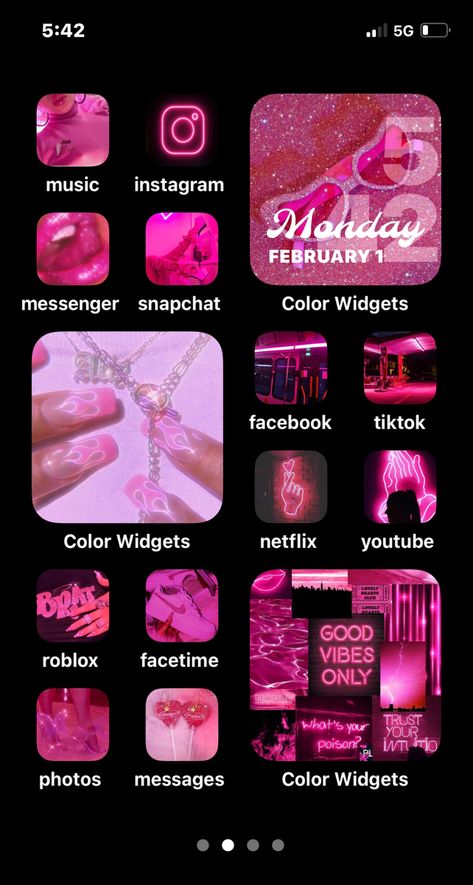 Pinterest Widget, Ios Themes, Girly Wallpapers, Pink Wallpaper Girly, Wallpaper Girly, Iphone Home Screen Layout, Screen Layout, Acrylic Nails Coffin Pink, Homescreen Iphone