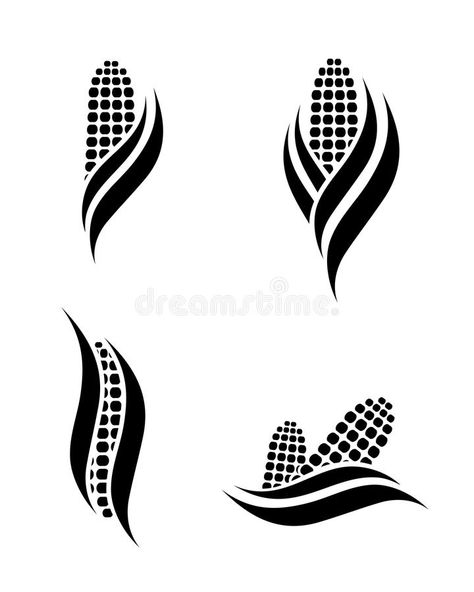 Corn. Vector illustration of corn signs , #AFFILIATE, #Vector, #Corn, #illustration, #signs, #corn #ad Corn Vector, Corn Drawing, Corn Stock, Hope Design, Craft Eyes, Chip Carving, Stencil Patterns, Illustration Fashion Design, Maize