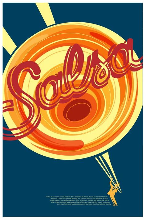 Salsa Night Poster, Salsa Illustration, Salsa Musica, Dance Shirts Ideas, Salsa Club, Vintage Futurism, Latino Dance, Salsa Party, Musica Salsa