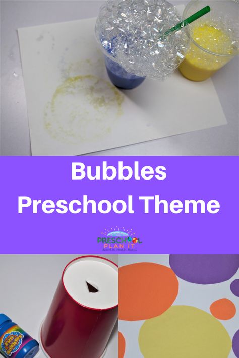 Bubbles are everywhere!  In our toys, games, food, bath time and more! What would be better than a bubble preschool theme! Bubbles Preschool, Learning Center Ideas, Theme For Preschool, Bubble Activities, Summer Preschool Activities, Infant Lesson Plans, Preschool Bible Lessons, Toddler Ideas, Preschool Planning