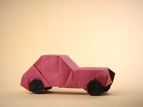 Origami Car, Sheet Of Paper, Vintage Car, Tissue Paper, Vintage Cars, Origami, Foil, Design