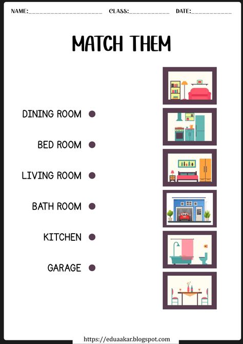 My House Worksheet Parts Of The House Worksheet For Kids, My House Worksheet, Parts Of The House Worksheet, House Worksheet, Esl Vocabulary, Worksheets For Kindergarten, Preschool Art Activities, Free Worksheets, Free Preschool