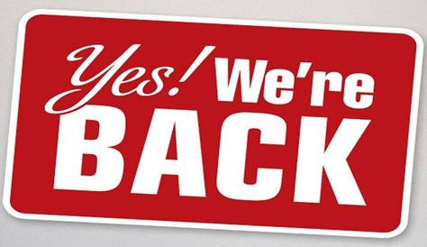 We're back! Come and see us Saturday July 15! We have new menu items to share, and even some redecorating! #bakery #French #westchester We're Back Sign, Logo Online Shop, Business Branding Inspiration, We're Back, April 1st, Spring Sale, Business Branding, Danger Sign, Instagram Accounts