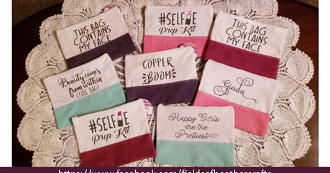 Quick Tips: I kept designs to less than 6x3 for the top of the bag, 6x2 for the bottom. HTV.  (I used dark grey) Yes, 651 will stick,... Svgs Free, Cricut Iron On Vinyl, Valentine Font, Canvas Bag Design, Make Up Bags, Free Svgs, Diy Dollar Tree Decor, Diy Vinyl, Monogram Decal