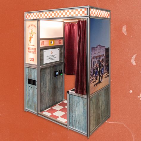 ACME Feed & Seed Photo Booth in Nashville, TN. — The Majestic Photobooth Co. Photobooth Interior, Photobooth Design, Retro Photobooth, Vintage Backdrop Photobooth, Photo Booth Advertisement, Photobooth Machine, Photobooth Print Designs, Photo Booth Machine, Wedding Photo Booth Rental