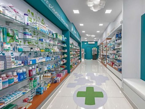 Pharmacy Shop Design, Modern Pharmacy Design, Pharmacy Layout, Pharmacy Interior Design, Modern Pharmacy, Pharmacy Ideas, Pharmacy Interior, Medical Shop, Pet Store Design