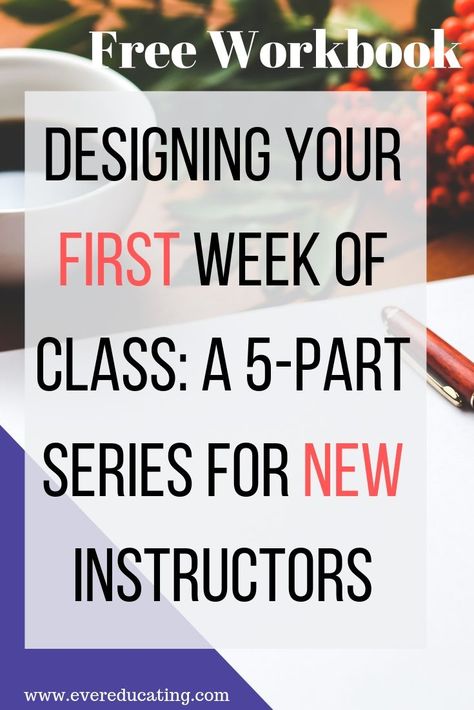 Learn how to design your first week of a college class with this series and free workbook. Syllabus, course schedule, icebreakers, major assignment sheets, and student self-assessments are all covered. #education #highered College Icebreakers, College Syllabus, Phd Dissertation, Student Self Assessment, Assignment Sheet, College Class, Course Schedule, Workbook Design, Course Syllabus