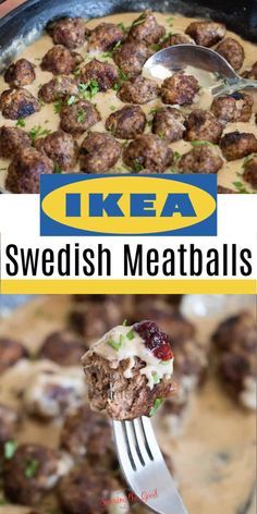 Meatball Gravy Recipe, Swedish Meatball Sauce Recipe, Ikea Swedish Meatball Recipe, Ikea Swedish Meatballs, Swedish Meatballs Easy, Meatballs And Gravy, Meatball Sauce, Meatball Recipes Easy, Gravy Sauce