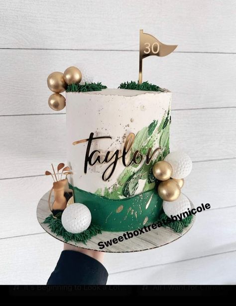 Gender Neutral Cake, Sports Birthday Cakes, Leo Szn, Men Cakes, Cake Design For Men, Teen Cakes, 18th Cake, Roblox Cake, Golf Cake