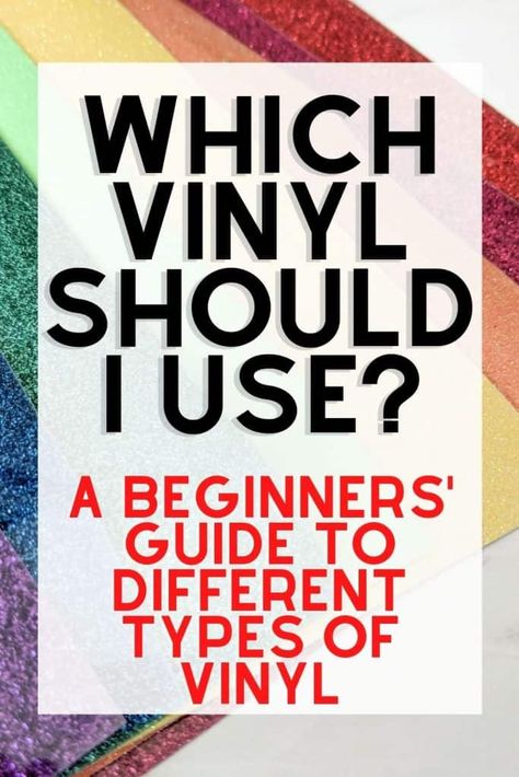 Different Types Of Vinyl For Cricut, Cricut Basics, Cricut Help, How To Use Cricut, Cricut Supplies, Cricut Projects Beginner, Cricut Craft, What To Use, Vinyl Tiles