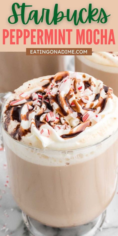 Peppermint Mocha Starbucks Recipe, Peppermint Mocha Sauce, How To Make A Peppermint Mocha, Copycat Starbucks Peppermint Mocha, Peppermint Mocha Latte Recipe, Iced Peppermint Mocha Recipe, Starbucks Peppermint Mocha Recipe, White Peppermint Mocha, Diy Peppermint Mocha