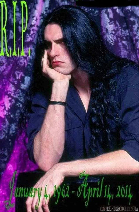 Peter Steele.  Oh how I miss you...<3 <3 <3 Peter Steele, Type O Negative, Long Black, A Man, Wall, Hair, On Instagram, Blue, Instagram