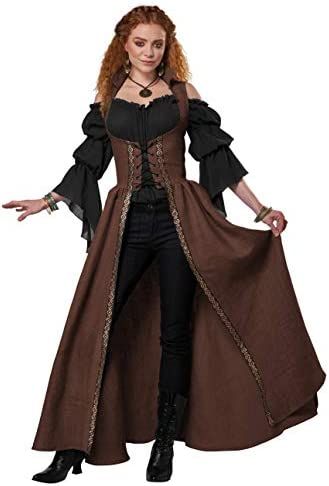 Medieval Overdress, Moda Medieval, Medieval Outfit, Womens Costume, California Costumes, Medieval Clothes, Fair Outfits, Old Fashion Dresses, Medieval Costume