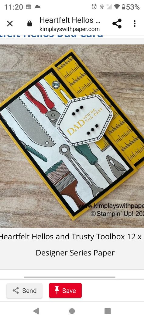 Stampin Up Trusty Toolbox Dsp, Trusty Tools Dsp Stampin Up Cards, Trusty Toolbox Stampin Up Cards, Stampin Up Heartfelt Hellos, Trusty Toolbox Dsp, Stampin Up Heartfelt Hexagon Cards, Stampin Up Heartfelt Hexagon, Heartfelt Hexagon Stampin Up Cards, Trusty Tools Stampin Up Cards