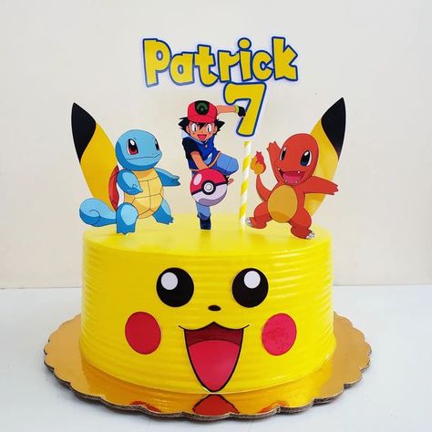 Gi Bakery- Bizcocho Artesanal on Instagram: "💥 Pikachu 💥 #pokemongibakery #sweet #cake #dominicancake #pikachu #pikachucake #pokemon #yellow #gibakery" Picachu Cakes Ideas, Pickachoo Cake Design, Pikachu Theme Cake, Pikachu Themed Birthday Party, Picacho Cake, Pichachu Cake, Pokemon Theme Cake, Pastel Pikachu, Pikachu Cake Ideas