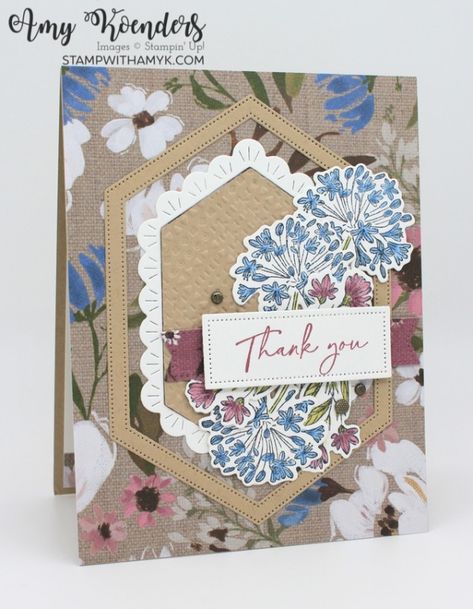 Wildflower Design, Hand Stamped Cards, Stampin Up Catalog, Cake Card, Stamp Projects, Crumb Cake, Design Stamps, Su Cards, Card Making Techniques