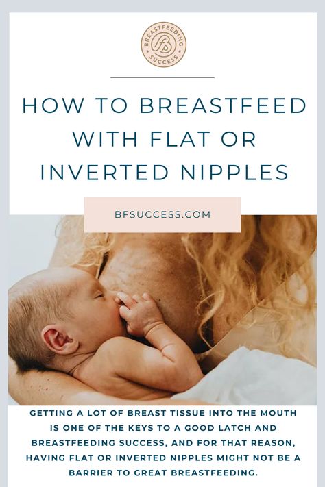 Not all nipples are the same! Getting a lot of breast tissue into the mouth is one of the keys to a good latch and breastfeeding success, and for that reason, having flat or inverted nipples might not be a barrier to great breastfeeding. Breastfeeding With Inverted, How To Breastfeed, Mom Vibes, A Barrier, The Keys