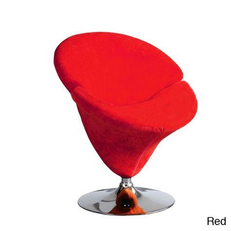 Ceets Tulip Microfiber Leisure Chair (Red) (Chrome) Wildflower Decor, Tulip Chair, Oversized Chair, Custom Chair, International Design, Leisure Chair, Red Tulips, Funky Furniture, Chair Bed