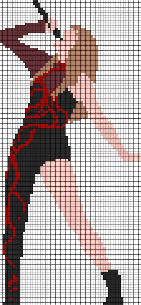 Alpha pattern #160578 | BraceletBook Reputation Grid Pattern, Eras Tour Pixel Grid, Eras Tour Pixel Art, Reputation Pixel Art, Taylor Swift Crochet Blanket Pattern, Cross Stitch Taylor Swift Pattern, Taylor Swift Perler Bead Ideas, Taylor Swift Perler Beads Pattern, Taylor Swift Knitting