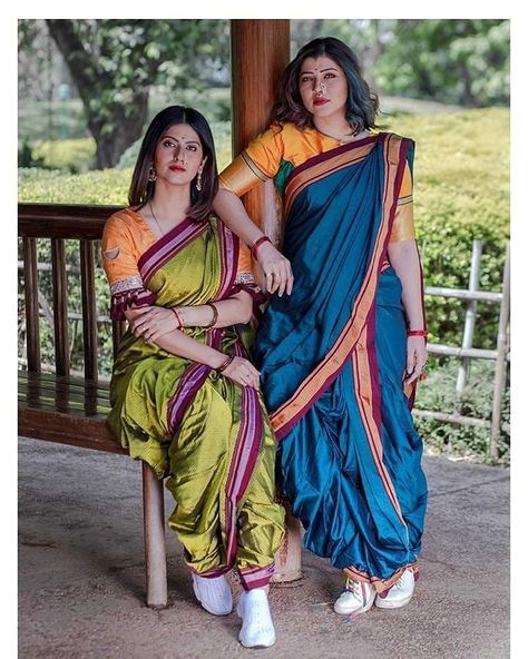 Instagram Khan Saree Marathi, Marathi Nath, Saree Wearing Styles, Saree Wearing, Simple Sarees, Saree Look, Dream Wedding, Saree, Actresses