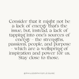 Philosophy Of Leisure (@philosophyofleisure) • Instagram photos and videos No Passion, Lack Of Energy, Energy Sources, Dont Understand, For Life, Philosophy, Self Love, Career, Social Media