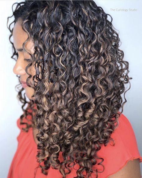 Black Curly Hair With Highlights, Curly Highlights, Curly Head, Dyed Curly Hair, Highlights Curly Hair, Brown Curly Hair, Black Adam, Dark Hair With Highlights, Colored Curly Hair