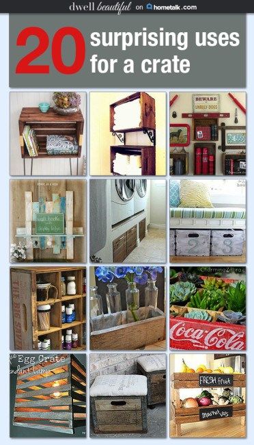 Dwell Beautiful curates a board for Hometalk featuring 20 amazing, unique, and creative ways to use crates for craft and home decor projects! Cactus Crafts, Crate Projects, Crate Crafts, Diy Cactus, Pallet Crates, Old Crates, Basket And Crate, Wood Crates, Upcycled Crafts