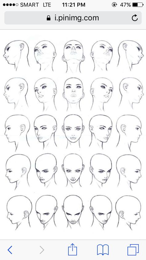 Chin Tilted Up Drawing, Head Looking Up Drawing, Head Turn Around, Head Tilted Down Reference, Head From Below, Draw Heads, How To Draw Manga, Desen Realist, 얼굴 드로잉