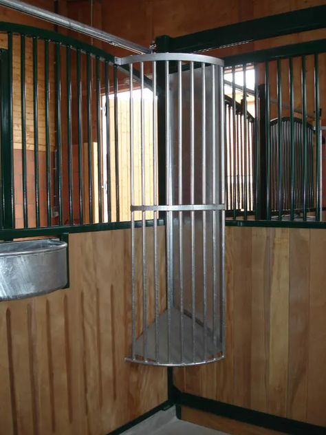 Horse Feeder, Hay Rack, Horse Farm Ideas, Ranch Gates, Hay Racks, Horse Barn Ideas Stables, Corner Rack, Dream Horse Barns, Dream Stables