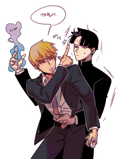 Reigen x Kageyama Shigeo X Reigen, Mob X Reigen, Kageyama Shigeo, Reigen Arataka, Mob Physco 100, Die Young, Anime Couples Manga, Noragami, 영감을 주는 캐릭터