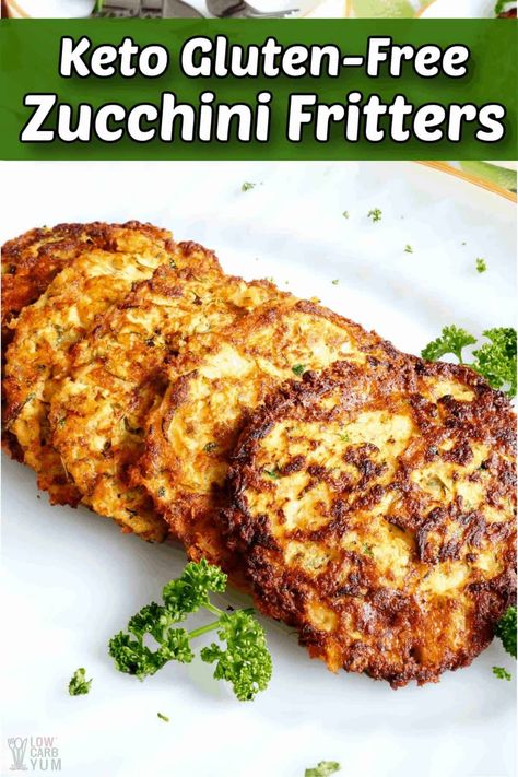 Keto Zucchini Fritters, Keto Zucchini, Eggs For Breakfast, Boiled Egg Diet Plan, Low Carb Zucchini, Zucchini Fritters, Fritter Recipes, Keto Side Dishes, Low Carb Dinner Recipes