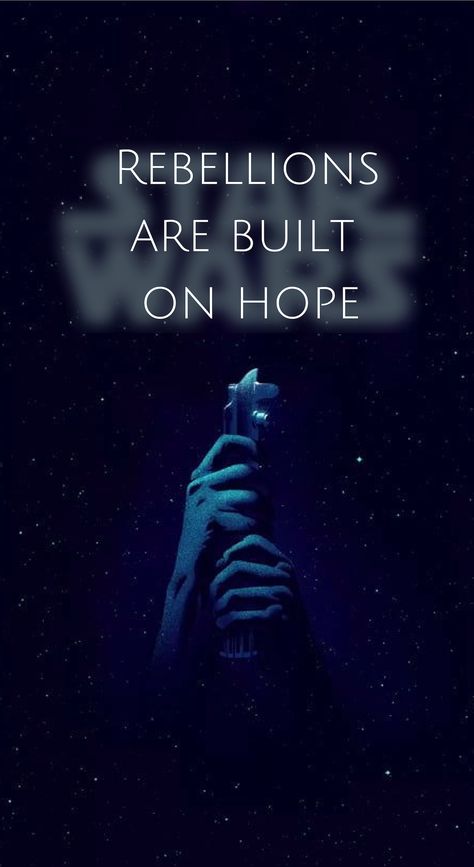 I make wallpapers! If you have a specific idea in mind, I can try to make it for you! just message me on Pinterest, I'll make them for FREE. (Star Wars quote wallpaper) Homemade Wallpaper, Rebellions Are Built On Hope, Hero Quotes, Wallpaper Room, Star Wars Quotes, Words Are Powerful, Quote Wallpaper, Wallpaper S, Star Wars Wallpaper