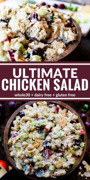 Ultimate Chicken Salad - The Whole Cook Ultimate Chicken Salad, Taco Salat, Easy Chicken Salad, Creamy Cucumber Salad, Resep Salad, Diced Apples, Diner Recept, Salad Recipes For Dinner, Chicken Salad Recipes