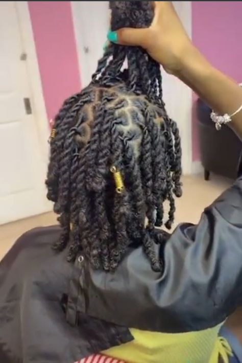 Locs In Two Strand Twists, Two Strand Twist Loc Hairstyles, 3 Strand Twist Locs, Twist Locs Two Strand, Loc Styles Two Strand Twists, Two Strand Twist Hairstyles Locs, Two Strand Twist Dreads, Two Strand Locs, Locs Two Strand Twist