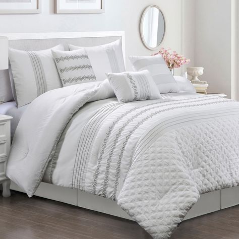 Added to cart | Relevant recommendations Elegant Bedding Sets, Coastal Room Decor, Coastal Room, Bed Comforter Sets, White Bed, Creative Bedroom, White Comforter, Coverlet Bedding, King Comforter Sets