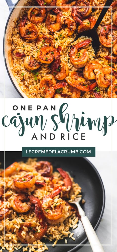 Shrimp And Rice Skillet, Cajun Shrimp And Rice, Baked Shrimp Recipes, Shrimp And Rice Recipes, Cajun Shrimp Recipes, Skillet Shrimp, Flavorful Shrimp, Cajun Shrimp Pasta, Rice Skillet