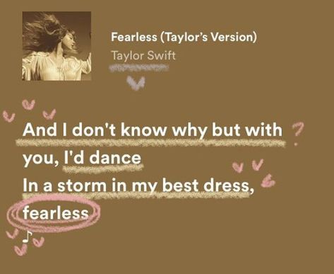 Spotify lyrics of fearless Taylor’s version Lyrics Annotated, Taylor Swift Aesthetic Wallpaper Lyrics, Fearless Taylor Swift Aesthetic, Tv Spotify, Songs Album Cover, Aesthetic Wallpaper Lyrics, Shuffles By Pinterest, Desktop Collage, Taylor Swift Aesthetic Wallpaper